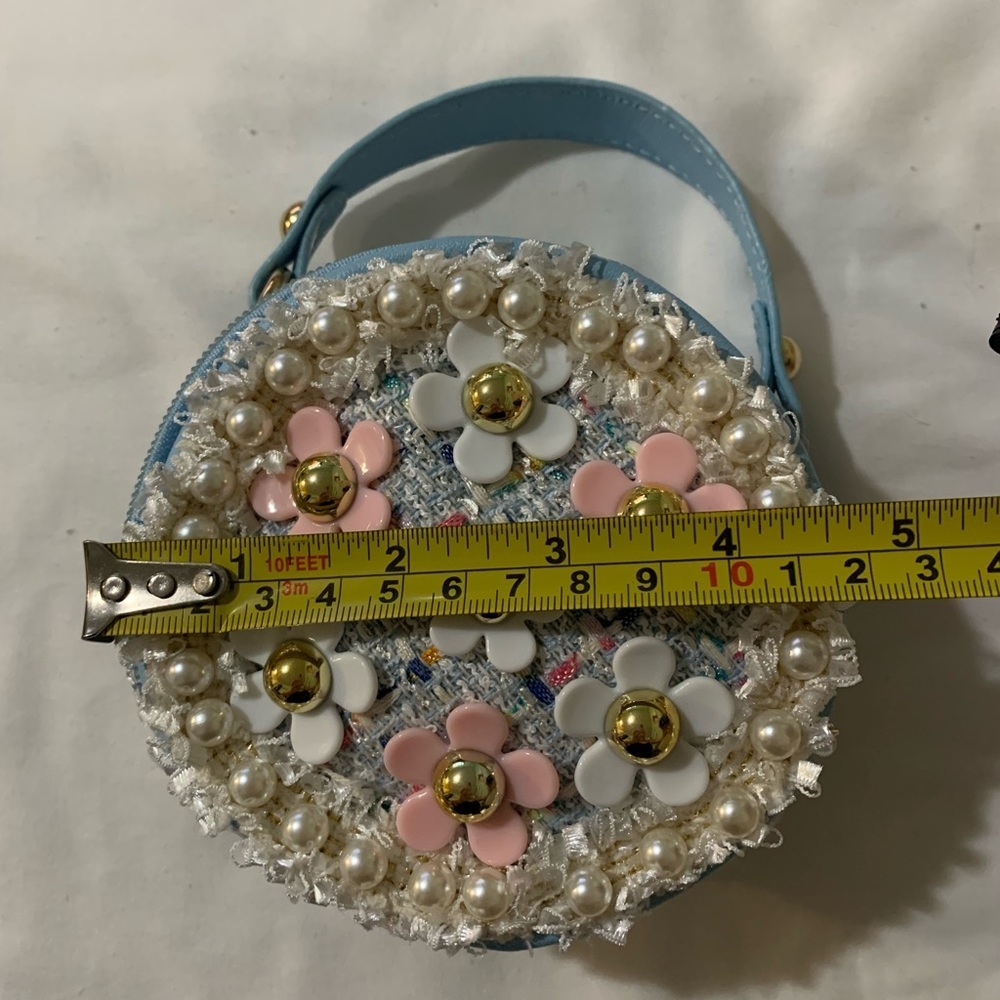 Girls, mini Crossbody PU Leather and Tweed design. - Picture 7 of 9
